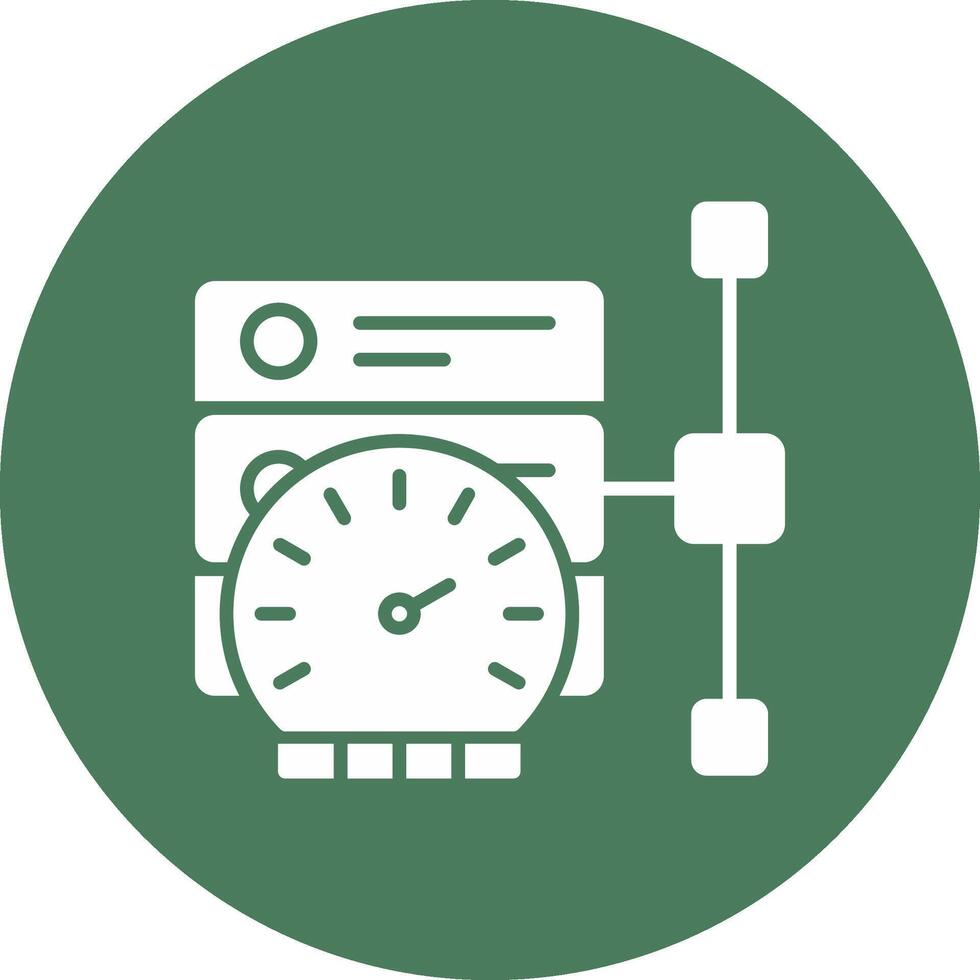 Performance Glyph Multi Circle Icon vector