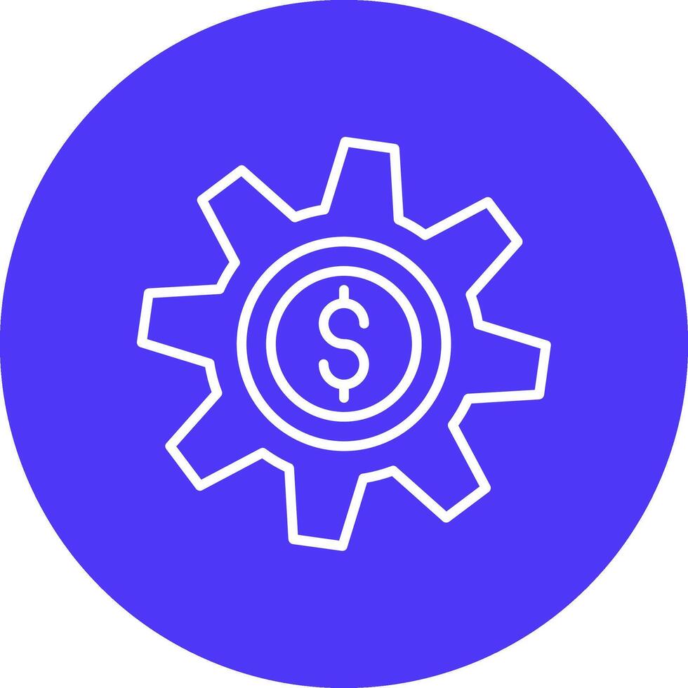 Money Management Line Multi Circle Icon vector