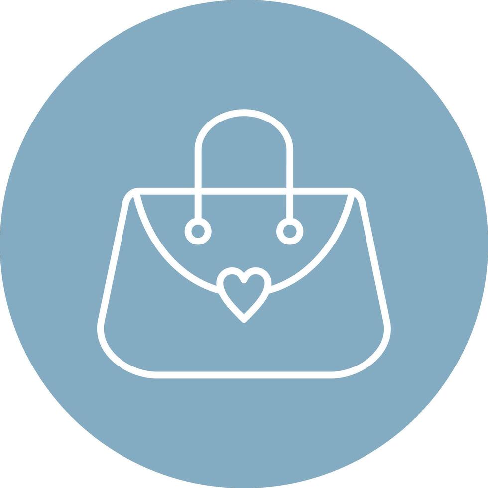 Purse Line Multi Circle Icon vector