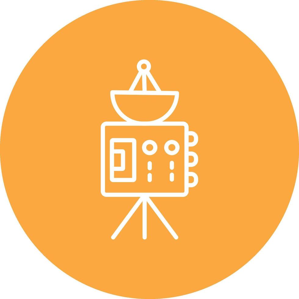 Probe Line Multi Circle Icon vector