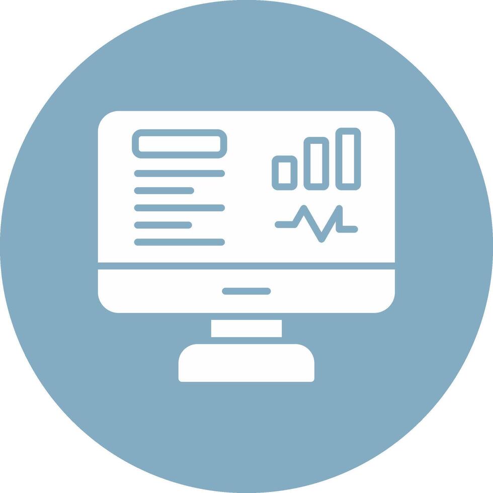 Dashboard Glyph Multi Circle Icon vector