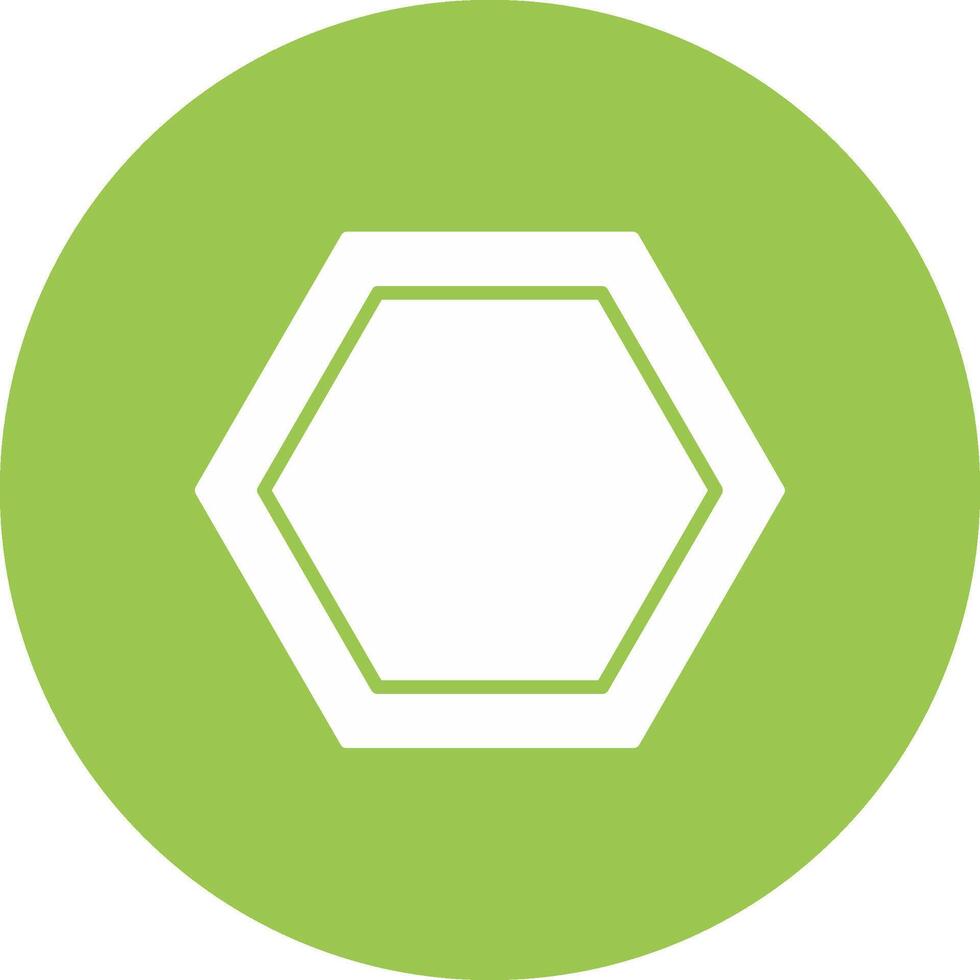 Hexagon Glyph Multi Circle Icon vector