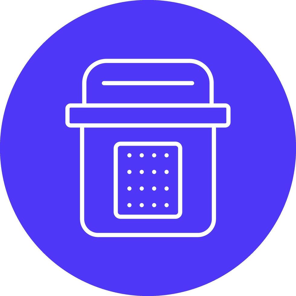 Sealed Line Multi Circle Icon vector