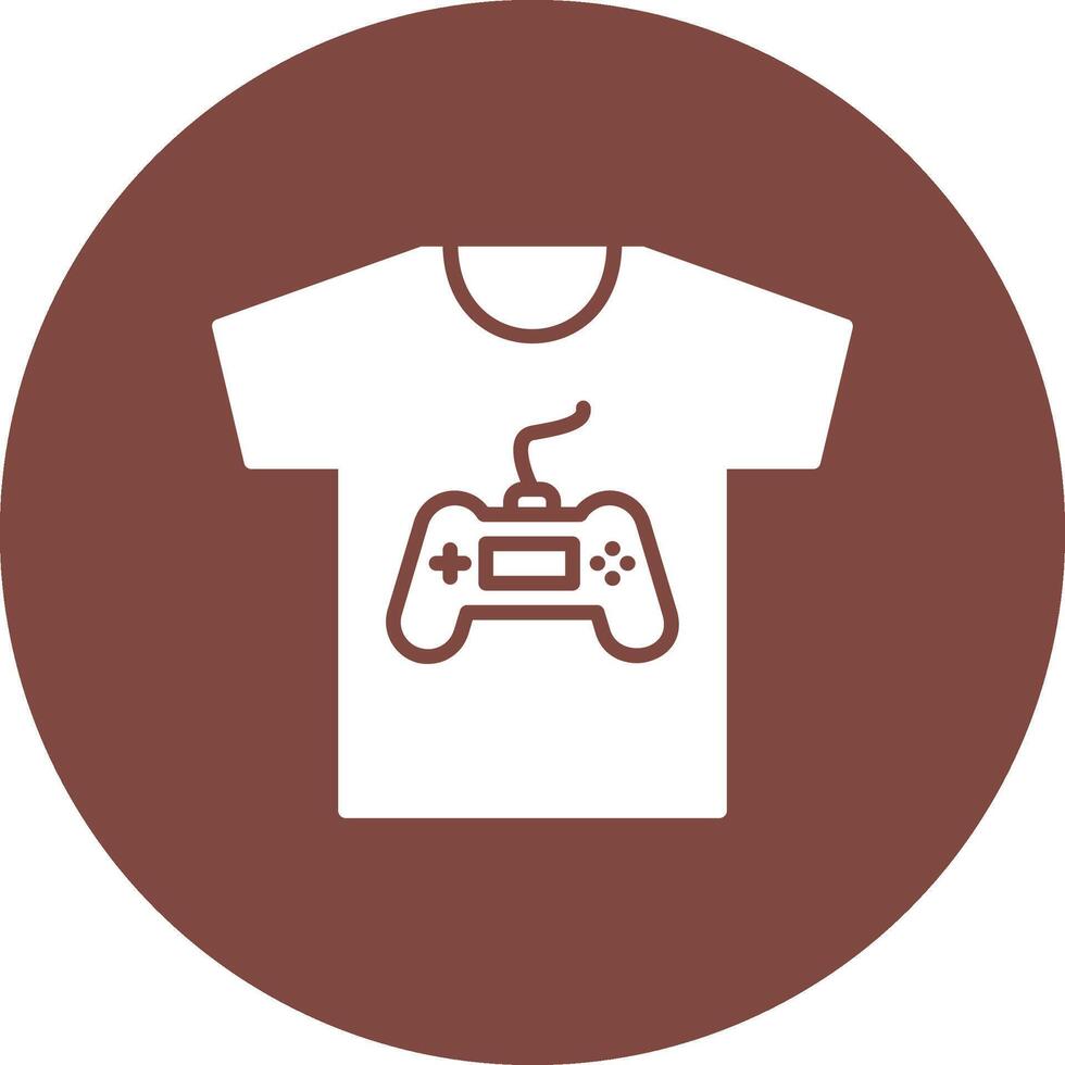 Tshirt Glyph Multi Circle Icon vector