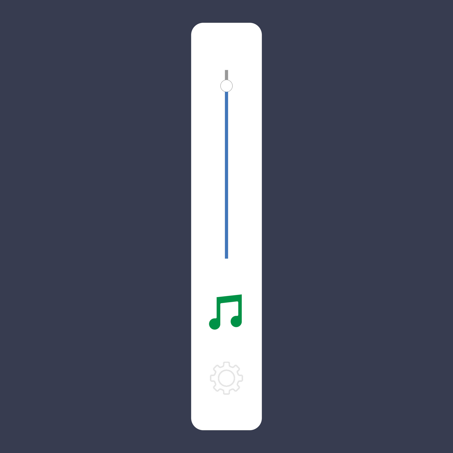 Mobile Volume up down Slider Bar icon. Sound volume level control on