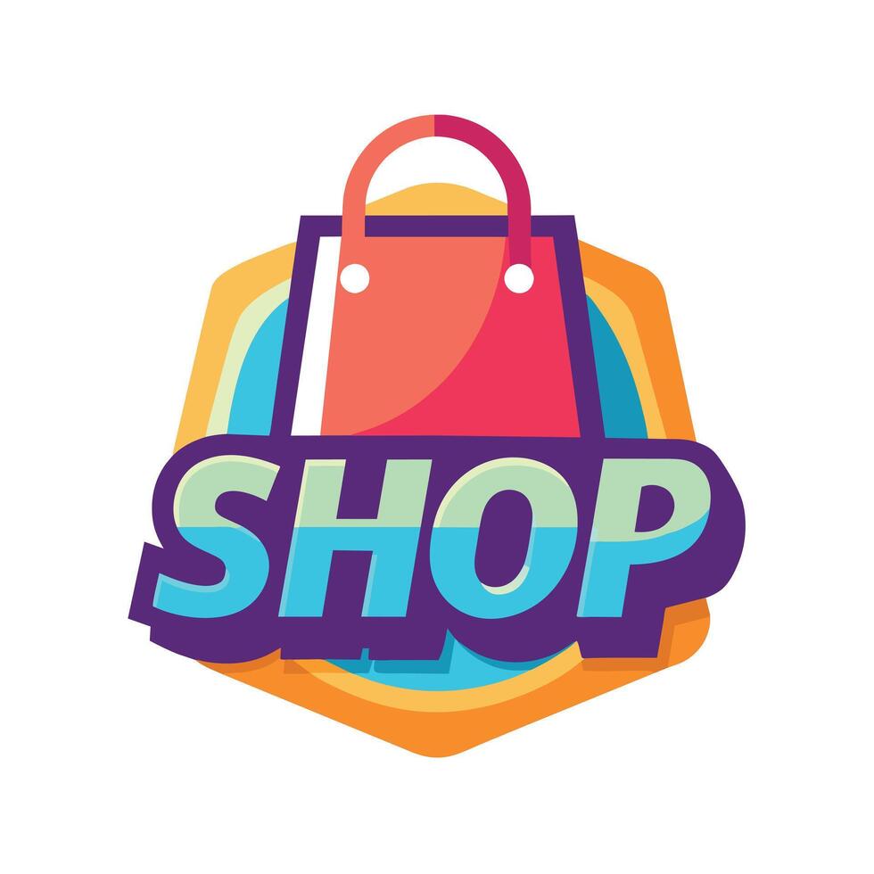 Shopping logo illustration, new and modern shopping logo vector