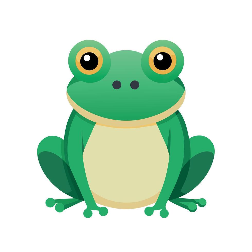 Frog Simple graphics illustration vector