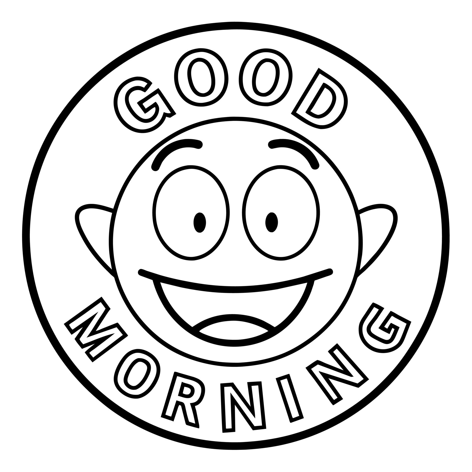 Good Morning text illustration 43355367 Vector Art at Vecteezy
