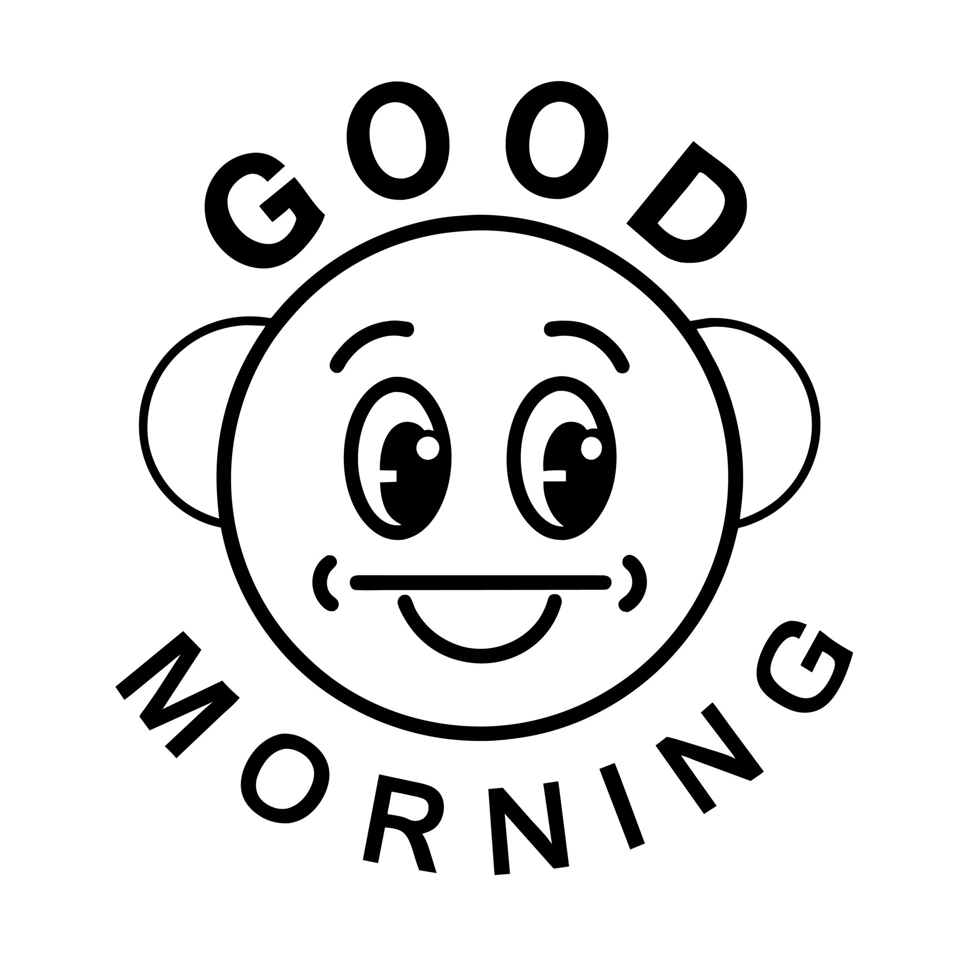Good Morning text illustration 43355387 Vector Art at Vecteezy