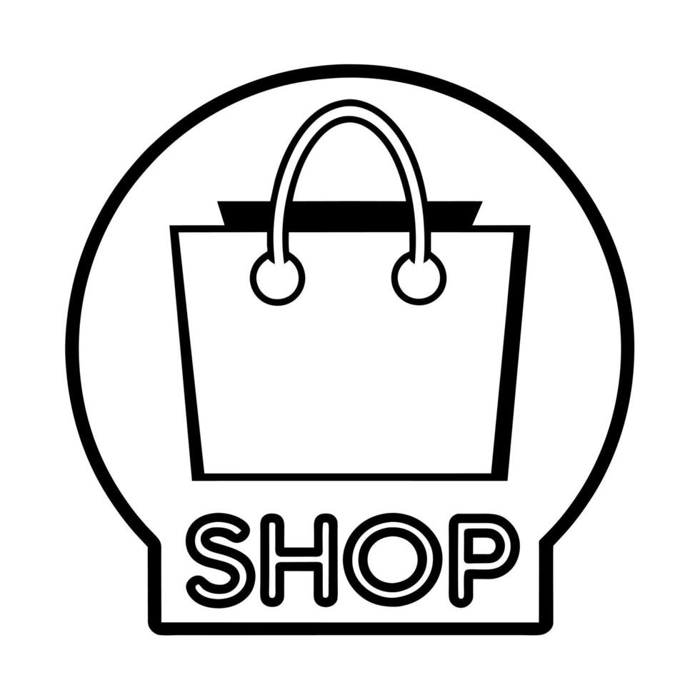 Shopping logo illustration, new and modern shopping logo vector