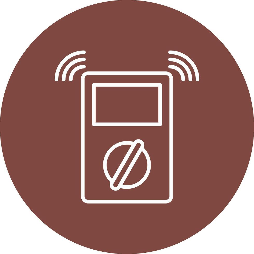 Metre Line Multi Circle Icon vector