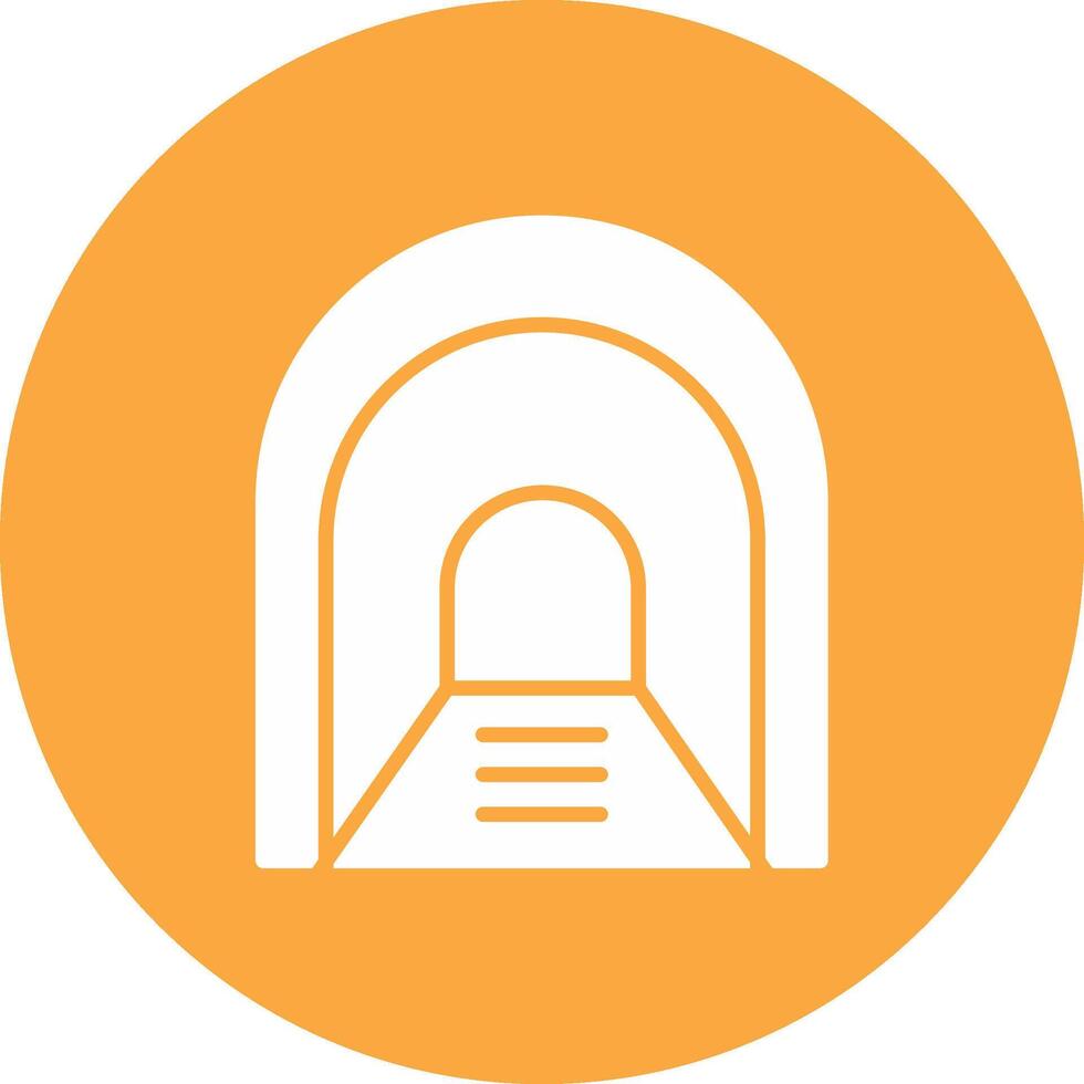 Aisle Glyph Multi Circle Icon vector