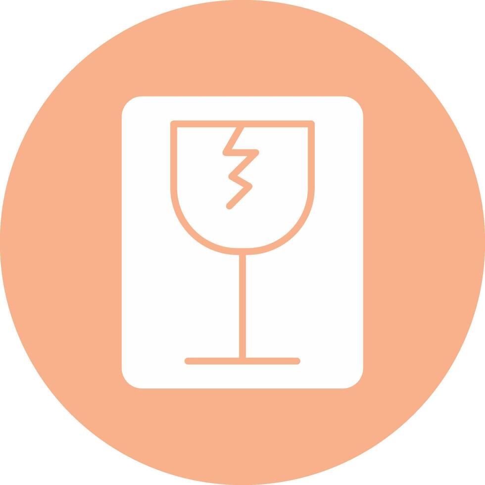 Fragile Glyph Multi Circle Icon vector