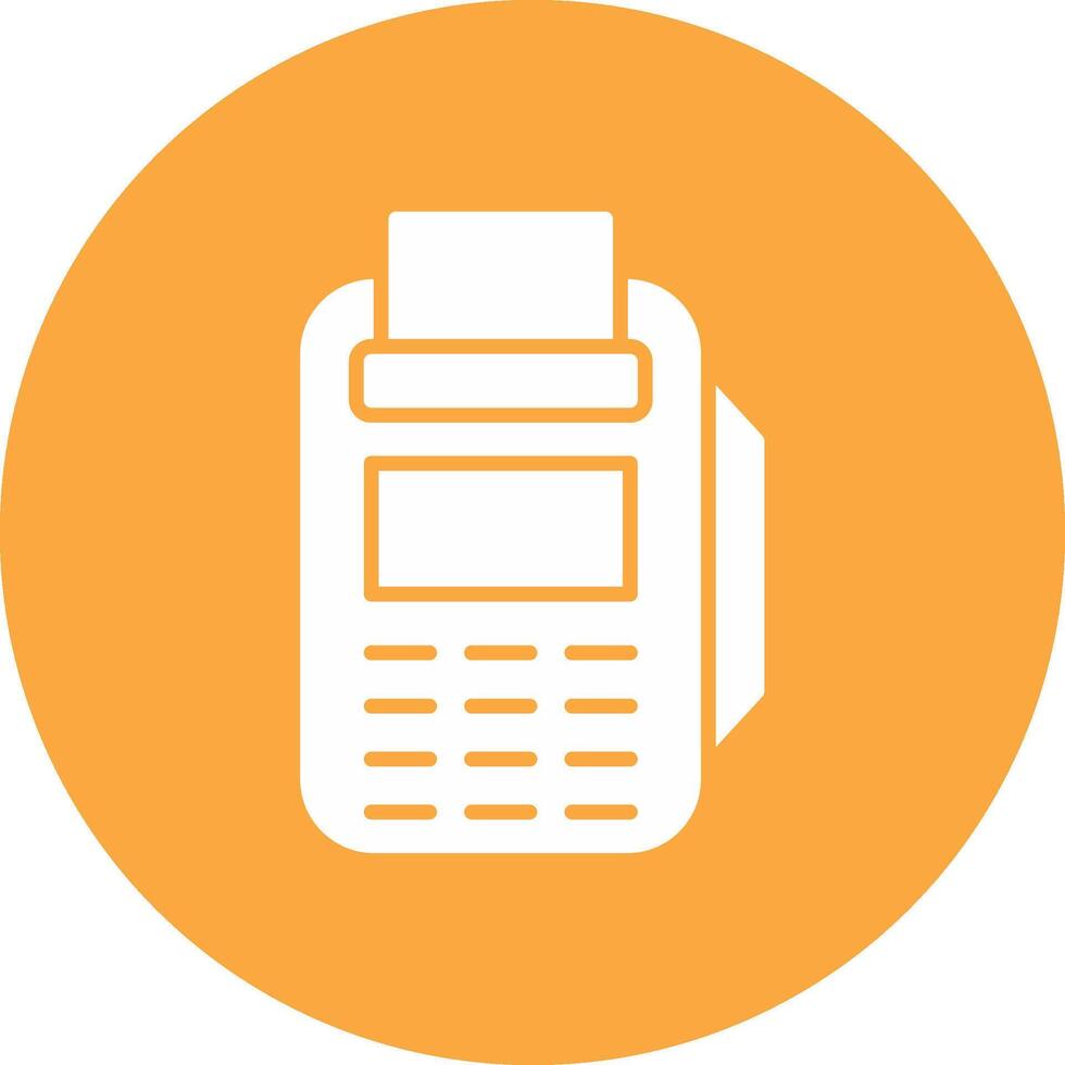 Pos Terminal Glyph Multi Circle Icon vector