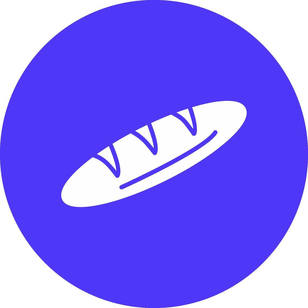 Baguette Glyph Multi Circle Icon vector