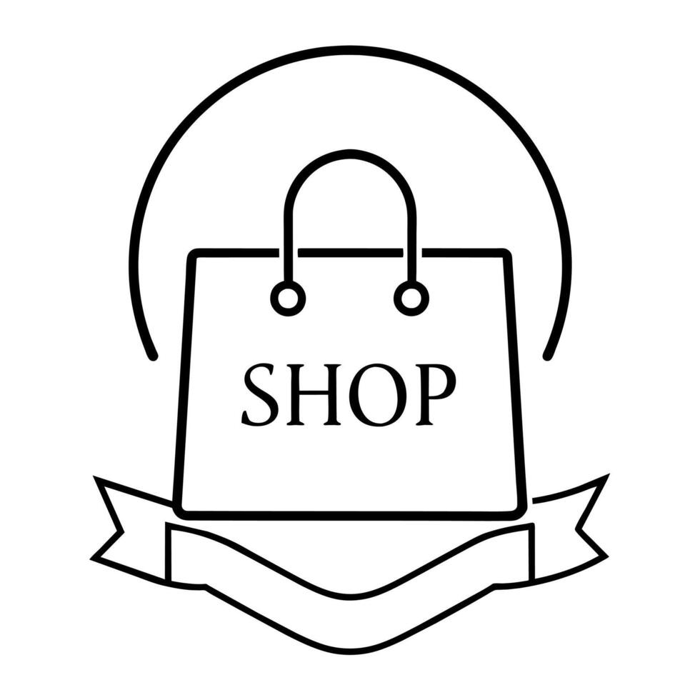 Shopping logo illustration, new and modern shopping logo vector