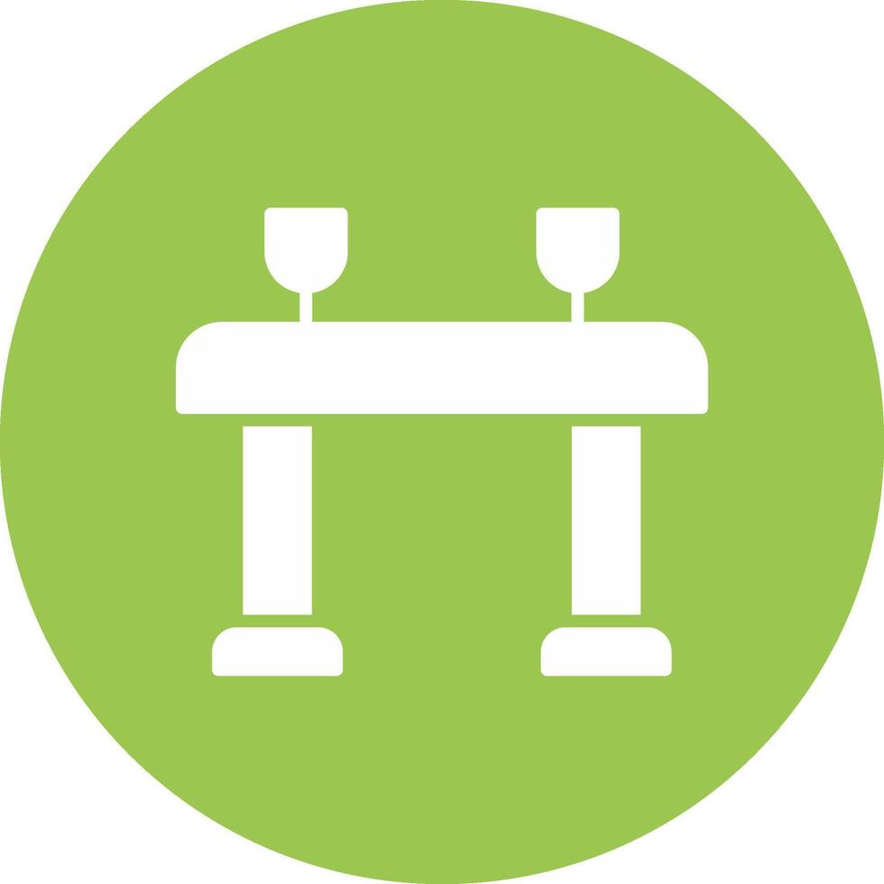Table Glyph Multi Circle Icon vector