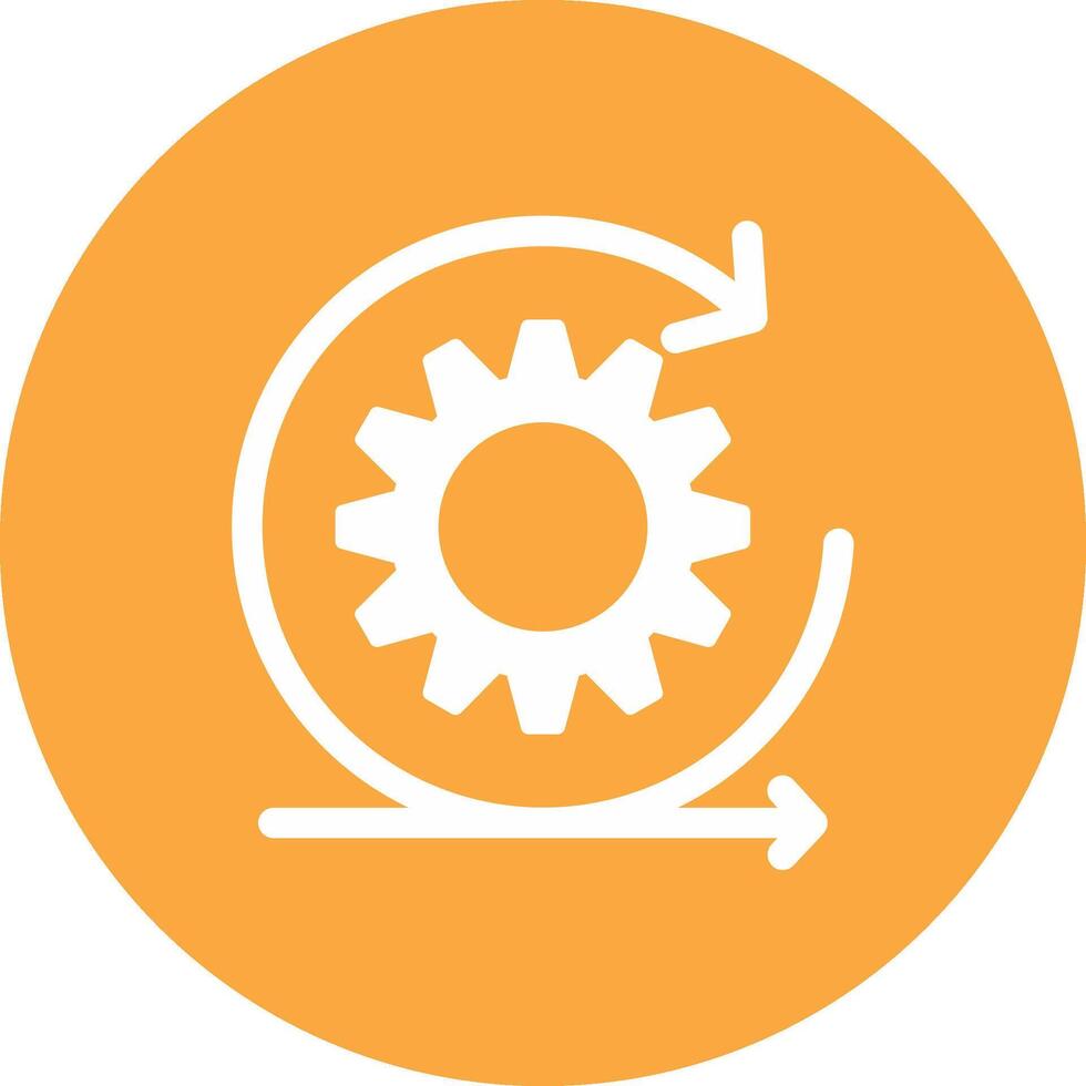 Scrum Glyph Multi Circle Icon vector