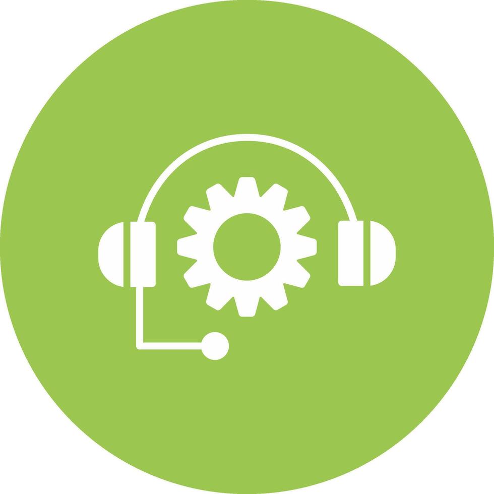 Support Glyph Multi Circle Icon vector