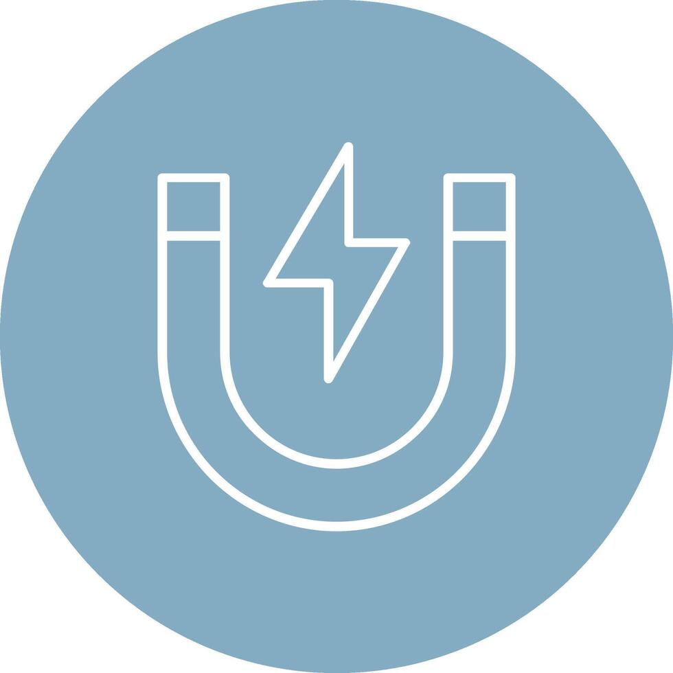 Magnet Line Multi Circle Icon vector