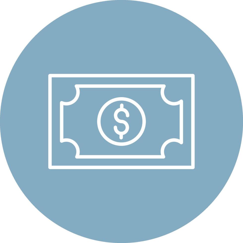 Money Line Multi Circle Icon vector