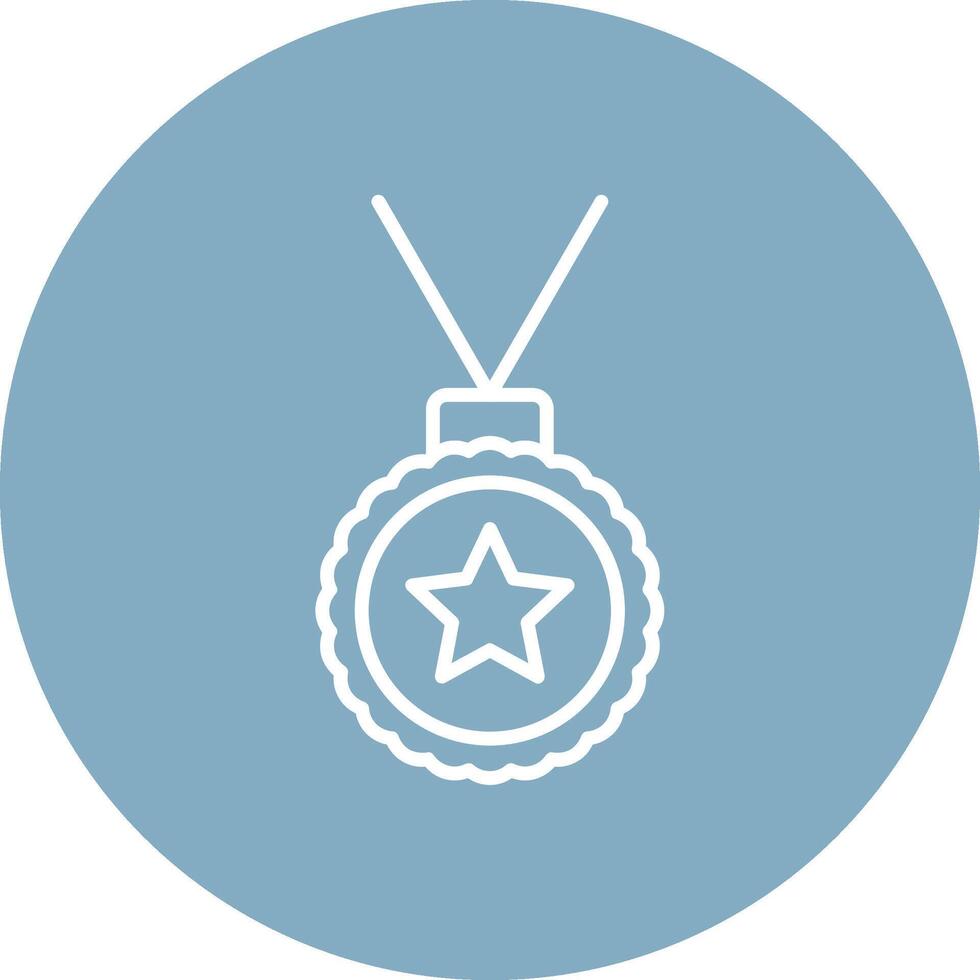 Medal Line Multi Circle Icon vector