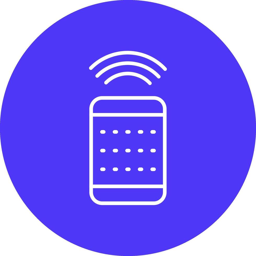 Remote Control Line Multi Circle Icon vector