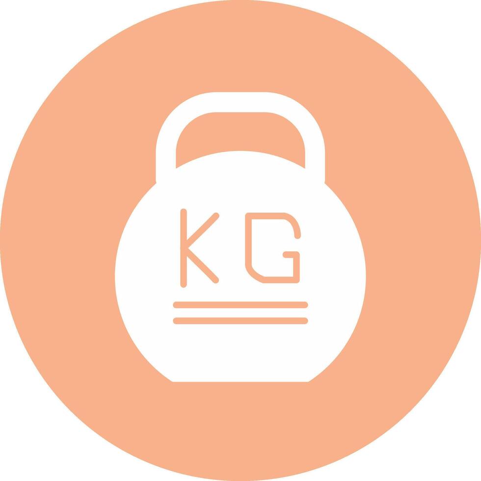 Weight Glyph Multi Circle Icon vector