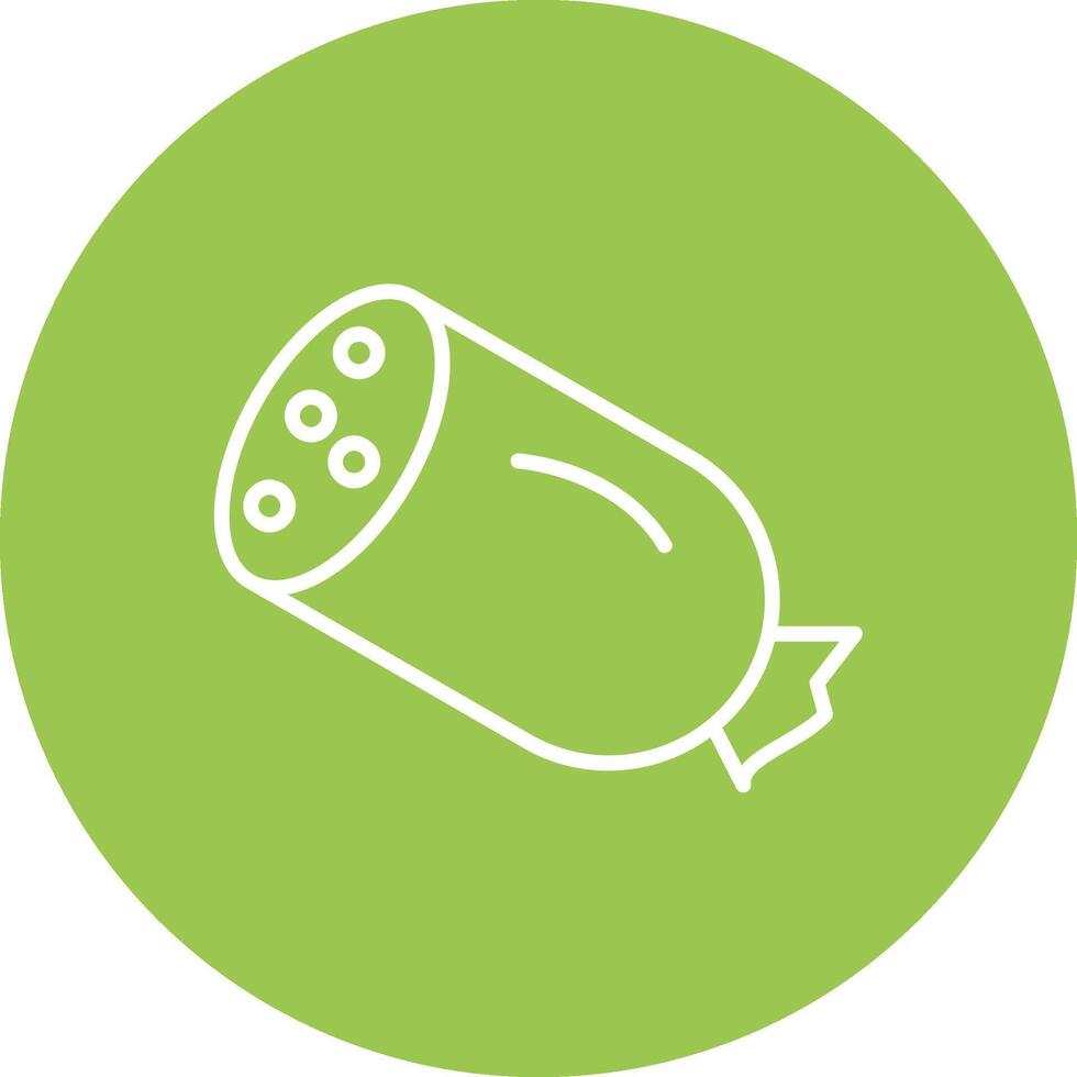Salami Line Multi Circle Icon vector