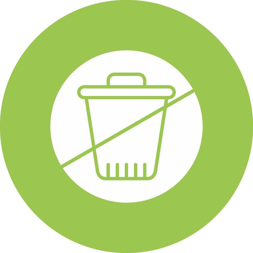 Zero Waste Glyph Multi Circle Icon vector