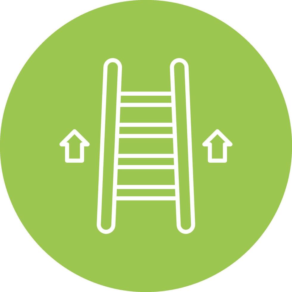 Ladder Line Multi Circle Icon vector