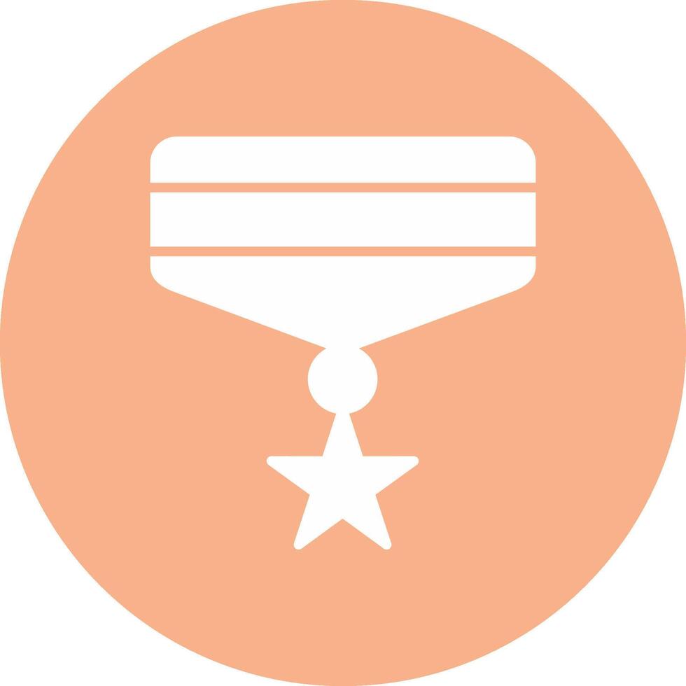 Medal Glyph Multi Circle Icon vector