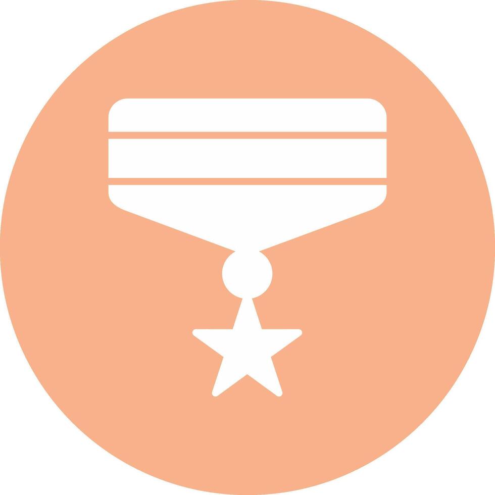 Medal Glyph Multi Circle Icon vector