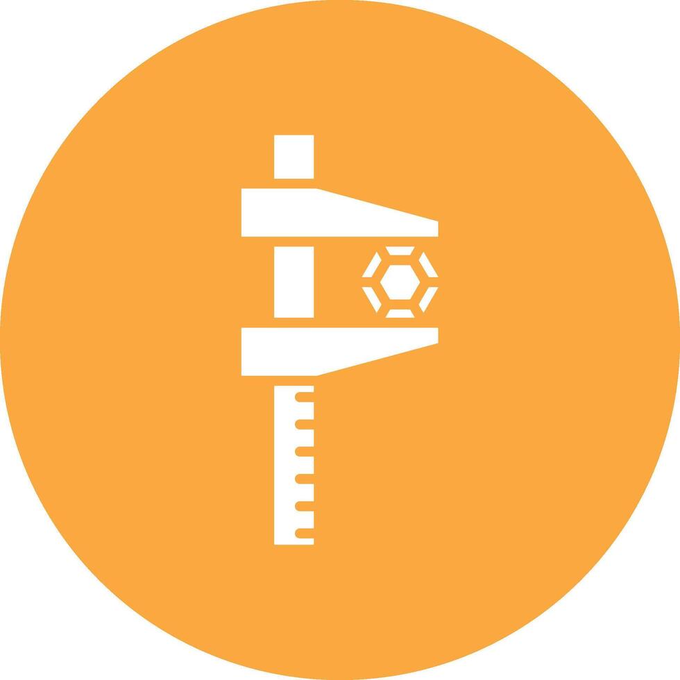 Caliper Glyph Multi Circle Icon vector