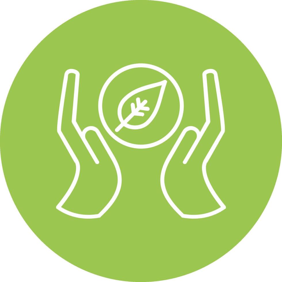 Go Green Line Multi Circle Icon vector