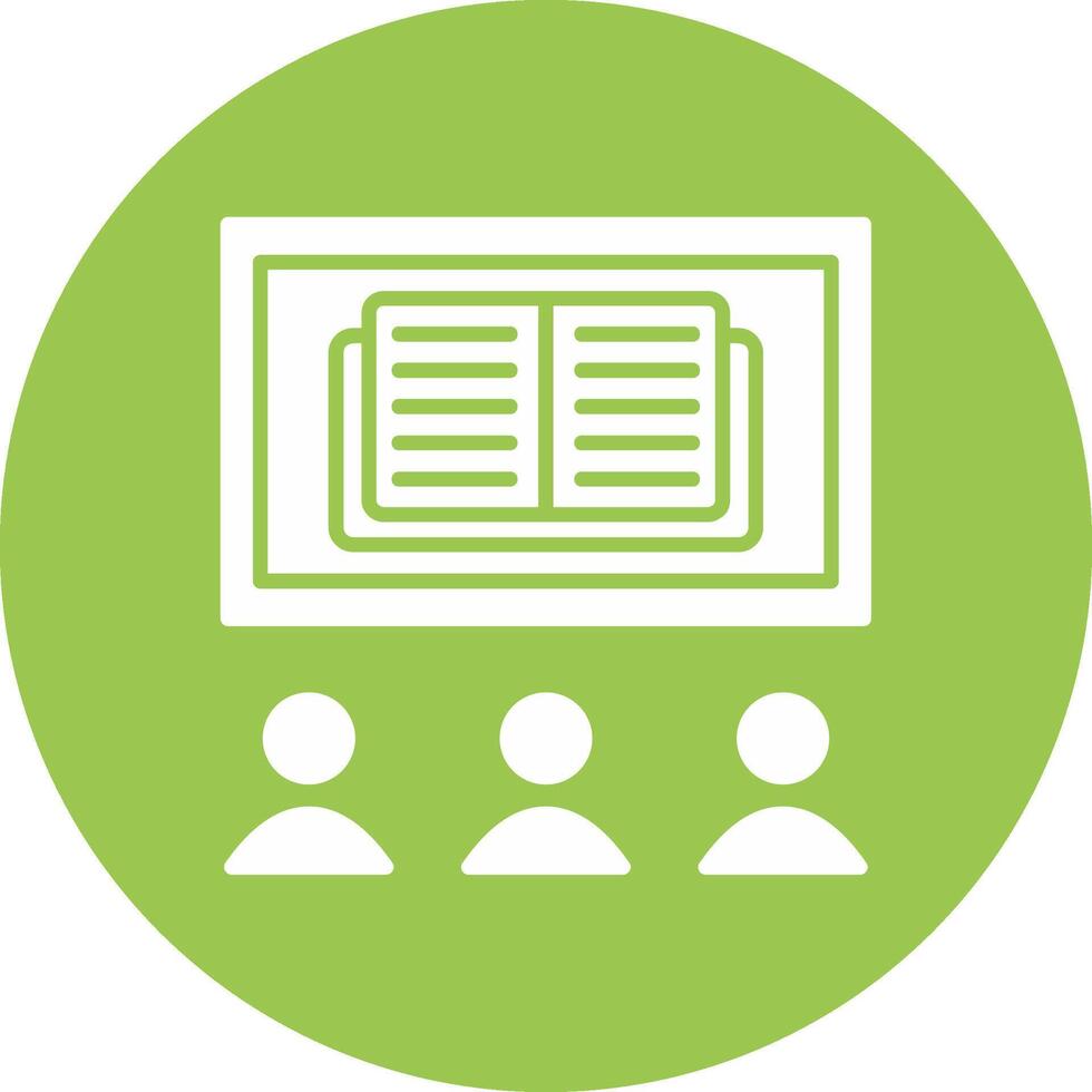 OnGlyph Multi Circle Learning Glyph Multi Circle Icon vector