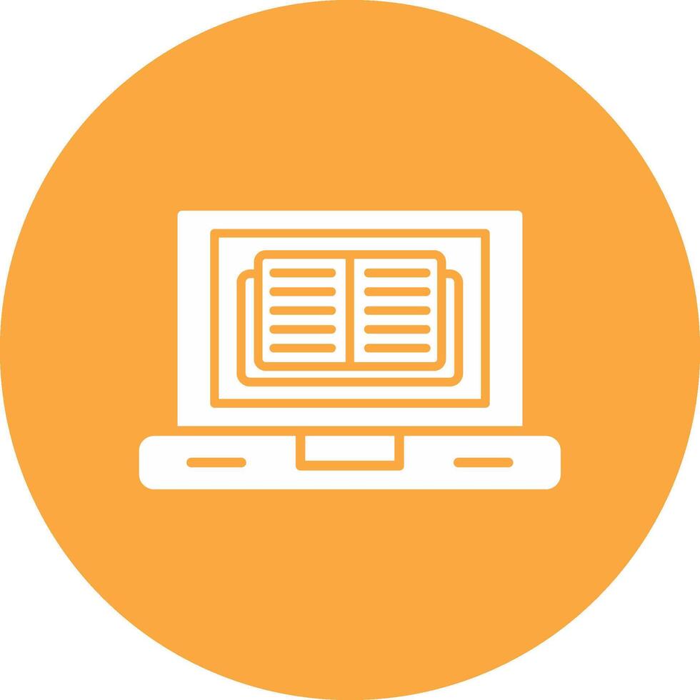 Ebook Glyph Multi Circle Icon vector