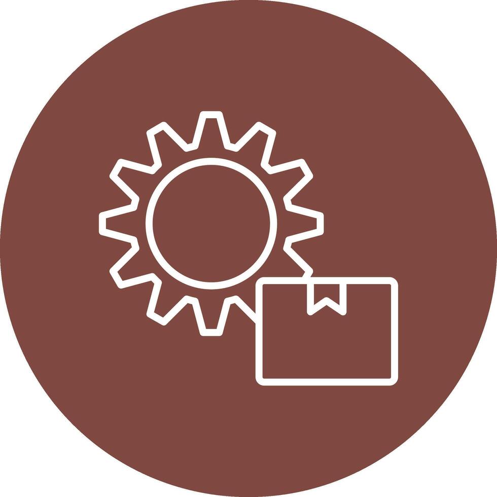 Supply Chain Management Line Multi Circle Icon vector