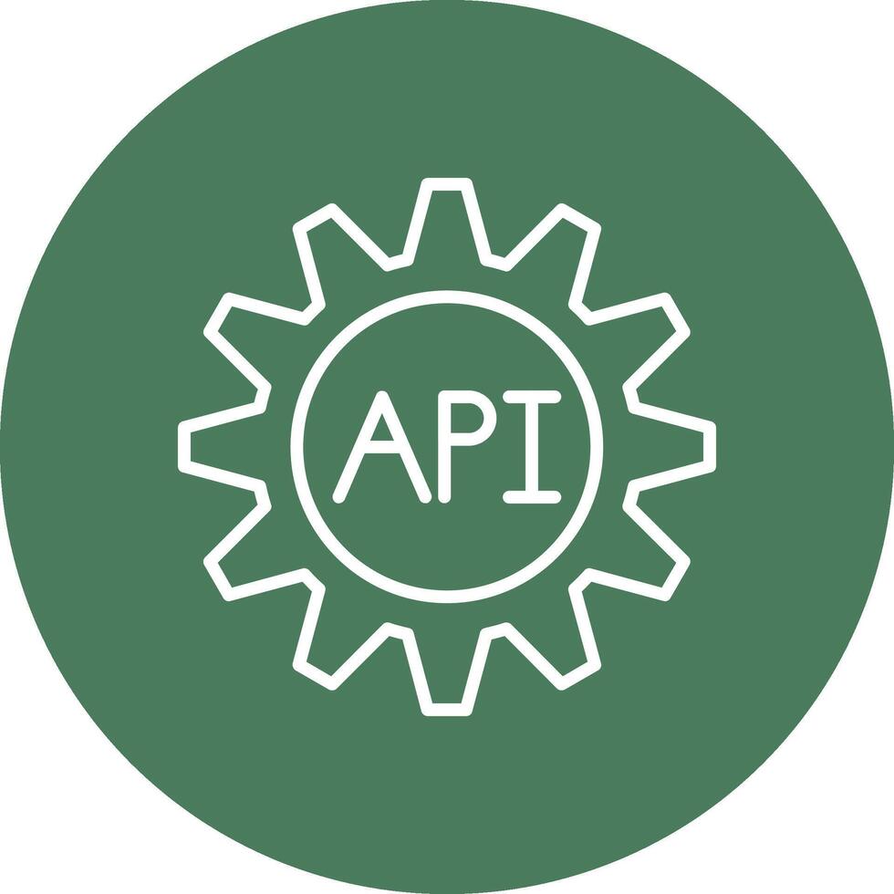 Api Line Multi Circle Icon vector