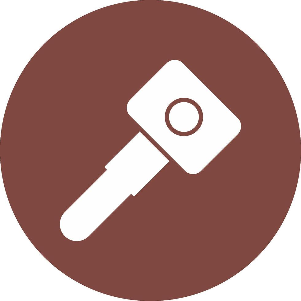 Car Key Glyph Multi Circle Icon vector