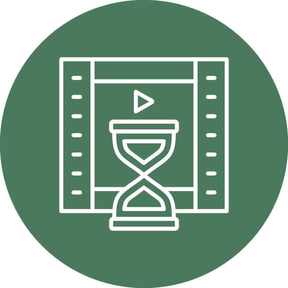 Duration Line Multi Circle Icon vector