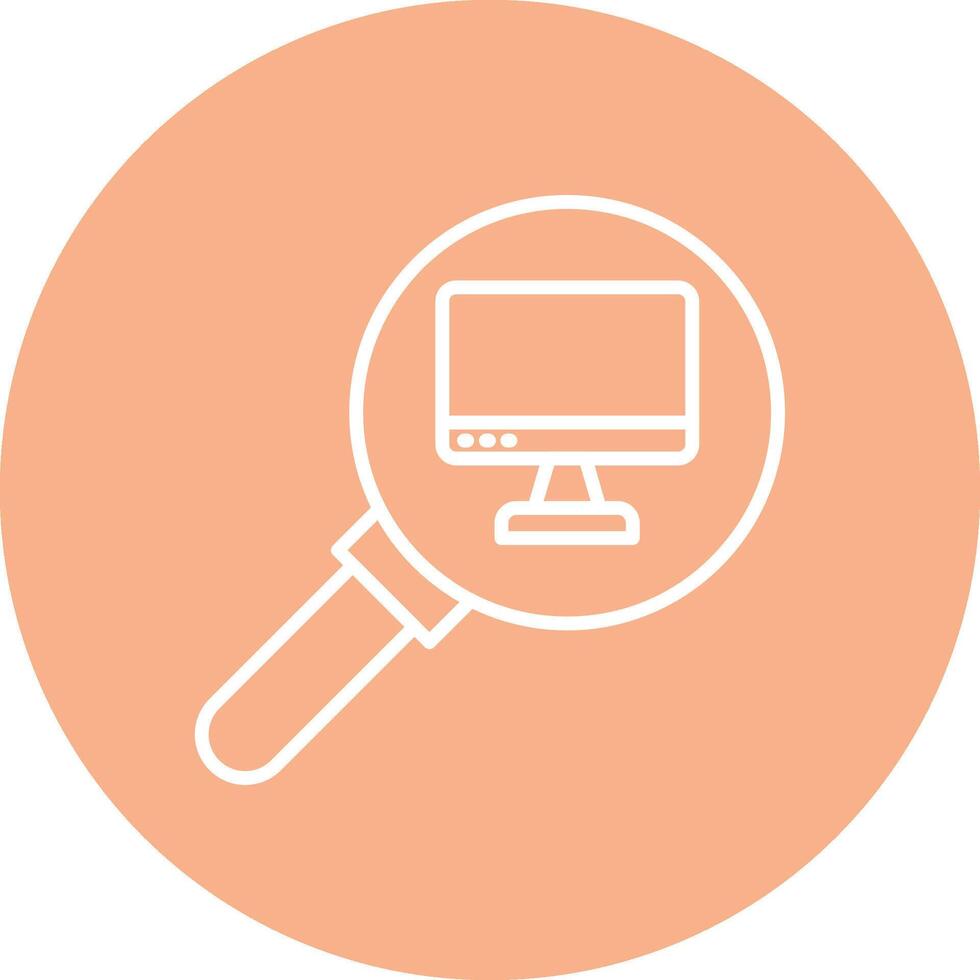 Audit Line Multi Circle Icon vector