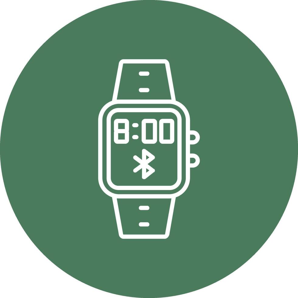 Bluetooth Line Multi Circle Icon vector