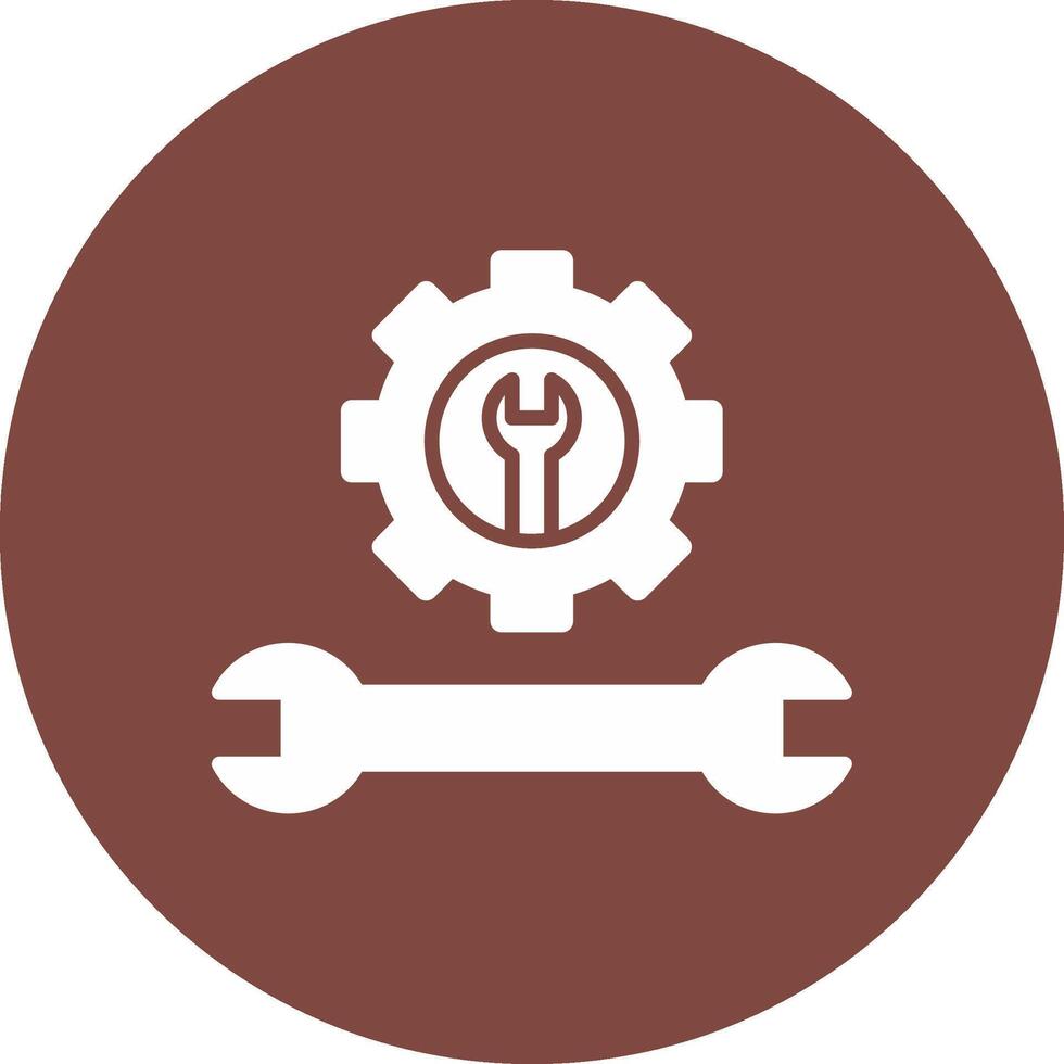 Tools Glyph Multi Circle Icon vector