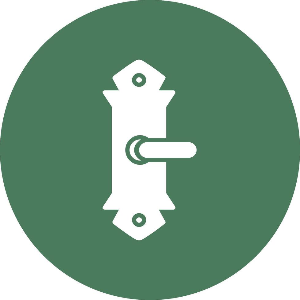 Door Handle Glyph Multi Circle Icon vector