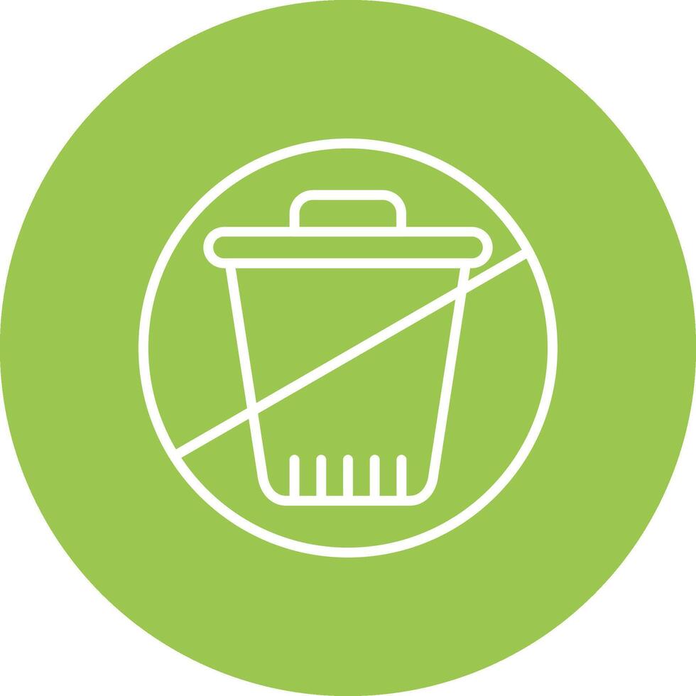 Zero Waste Line Multi Circle Icon vector