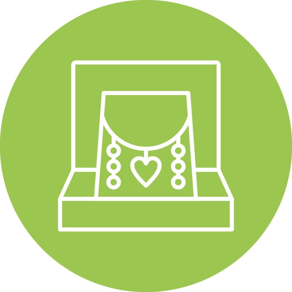 Necklace Line Multi Circle Icon vector