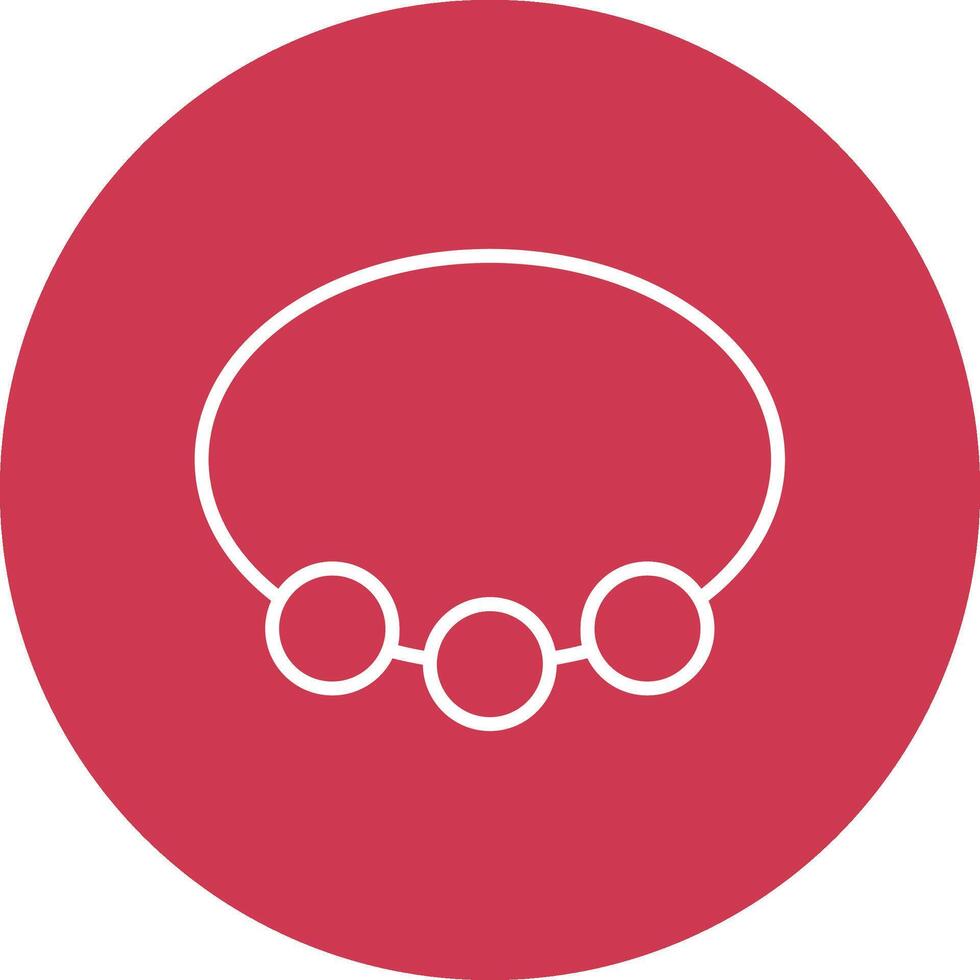 Bangle Line Multi Circle Icon vector