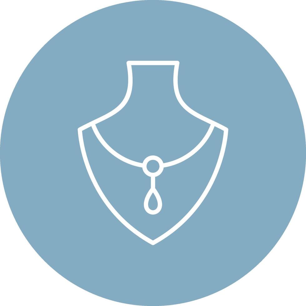 Necklace Line Multi Circle Icon vector