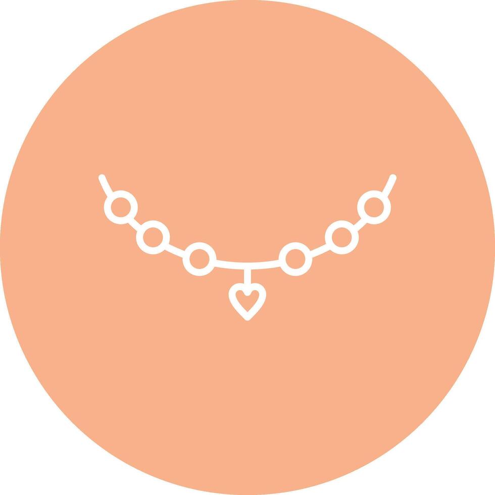 Necklace Line Multi Circle Icon vector